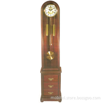 CE and RoHS Wooden Mechanical Floor Clock (M-405)
